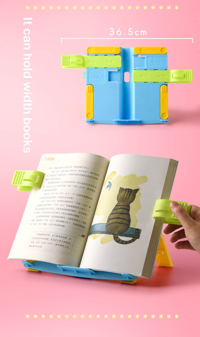 Book Stand Holder Reading Studying Multifunction Holder Folding Portable Reading Rest for Kids