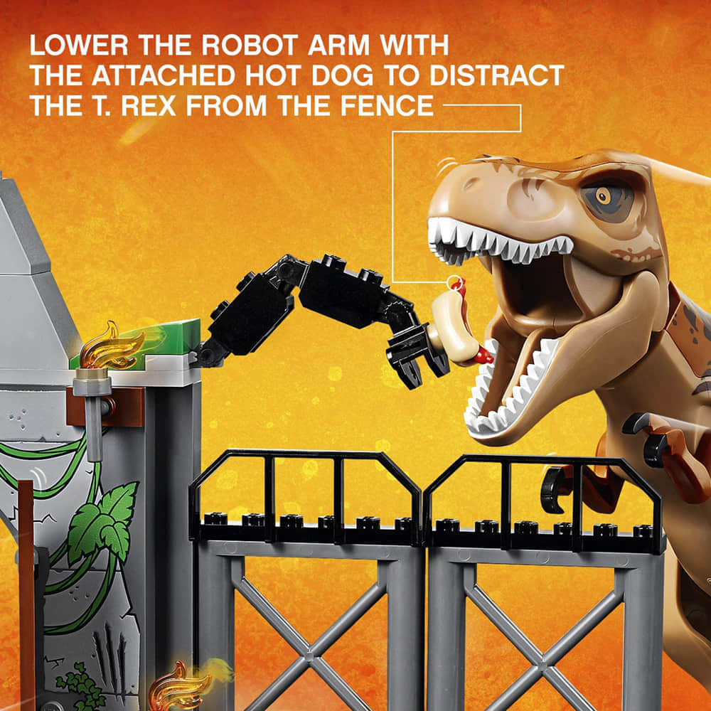 Lower The Robot Arm With the Hot Dog