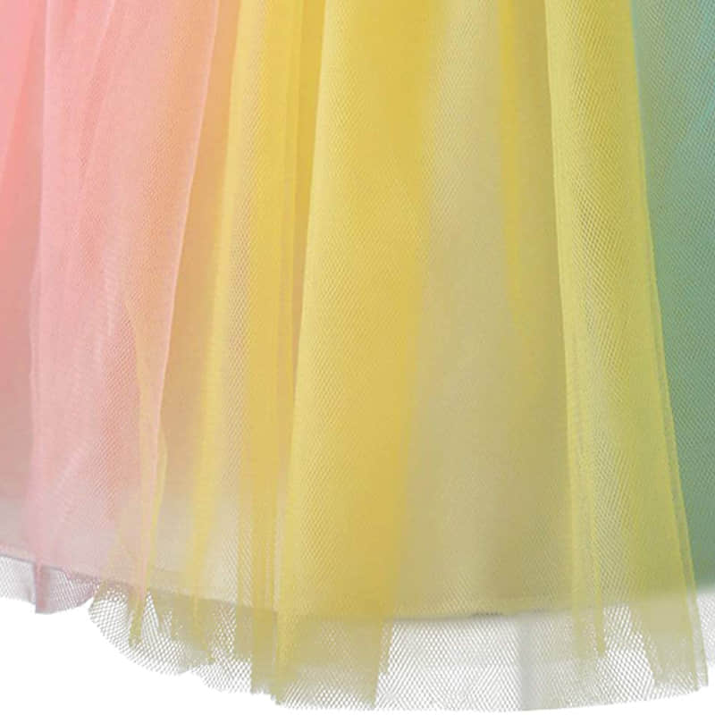 Multi-Layer Tulle Tutu Skirt with Embroidered 3D Flowers