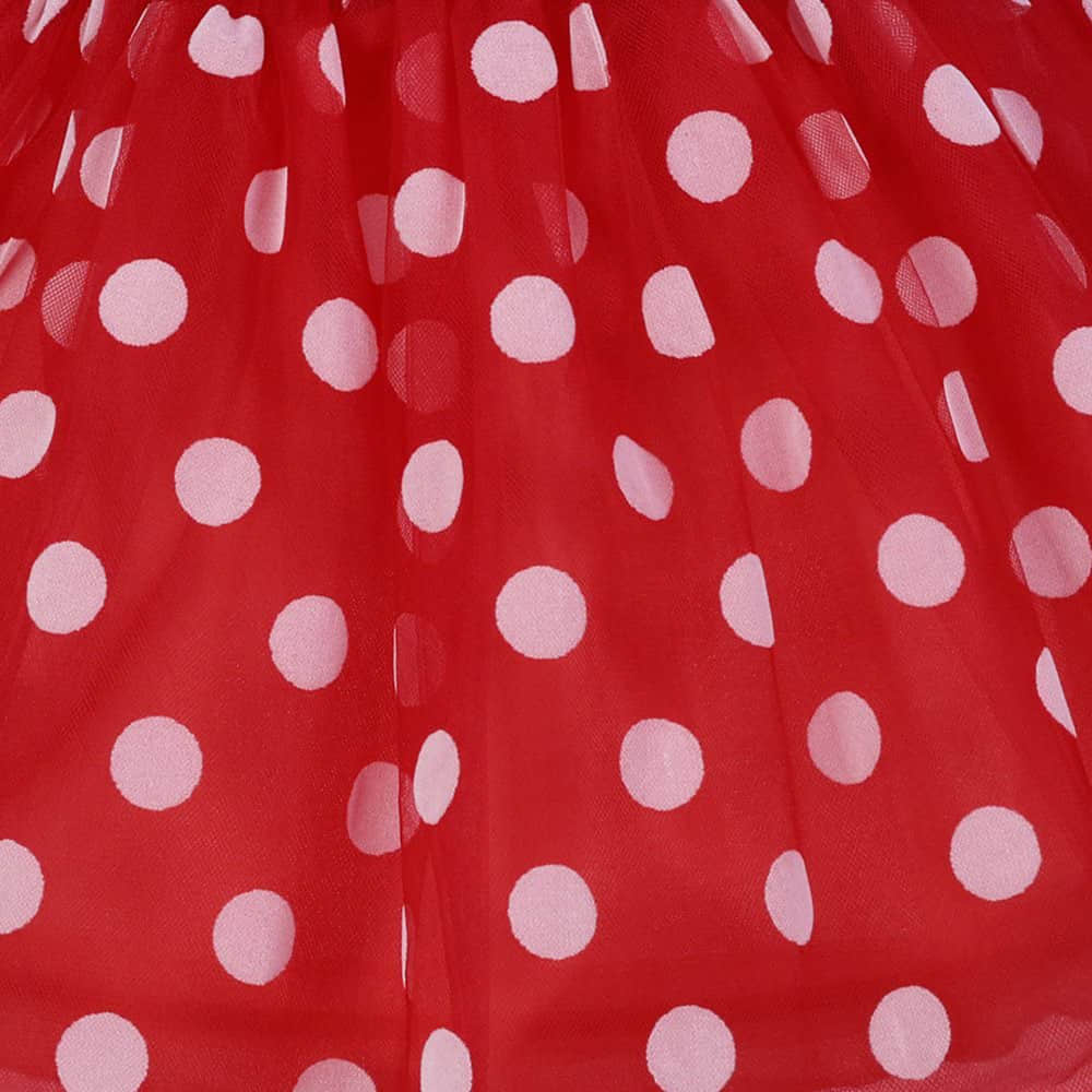 Dots Printed on the Skirt for Sprint and Summer