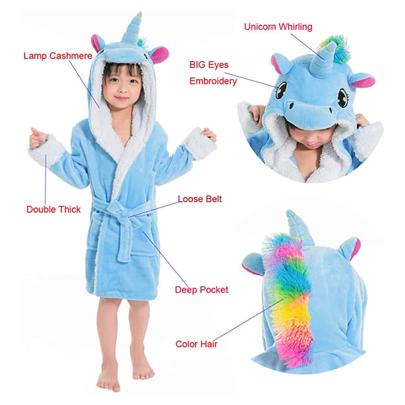 Vivid Cute Animal Cosplay Costume Robes for Kids