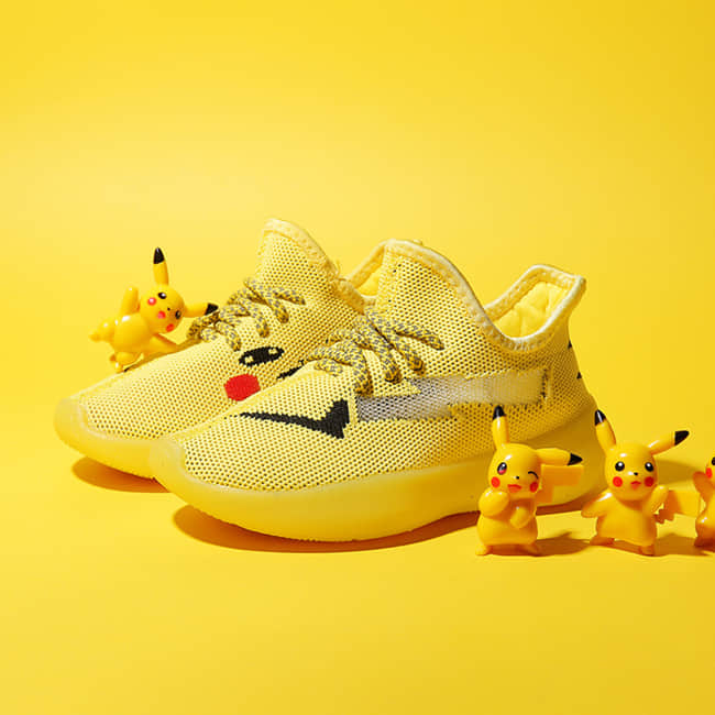 Pokemon Pikachu Theme Yeezy Sneakers for Kids