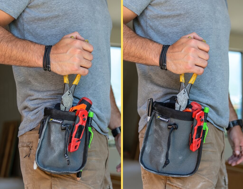 Tool Pouch with Device Holster