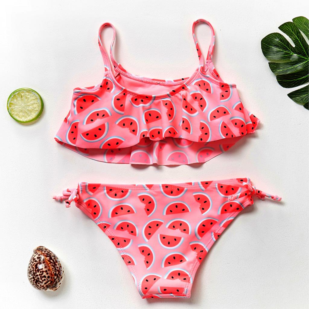 Jules - Kids Watermelon Print Swimsuit – CushyPop