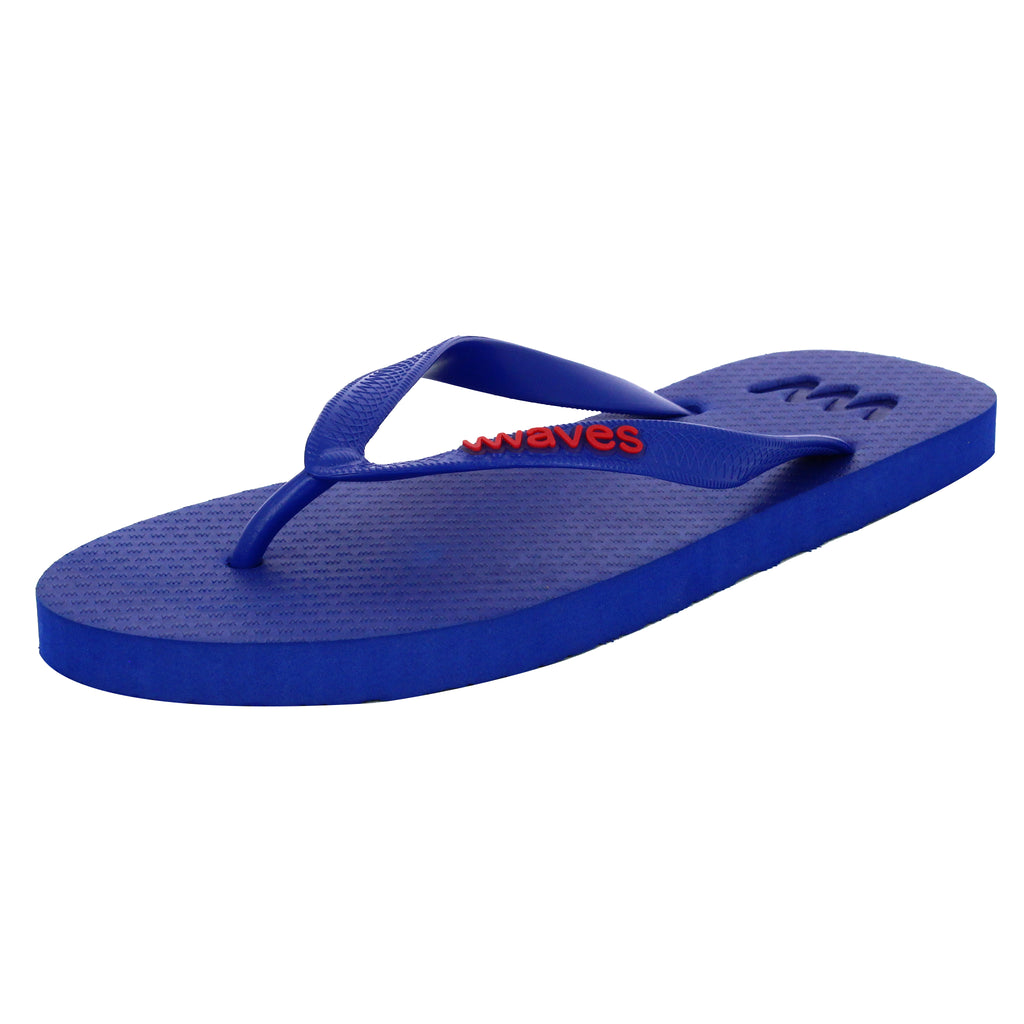 cobalt blue flip flops