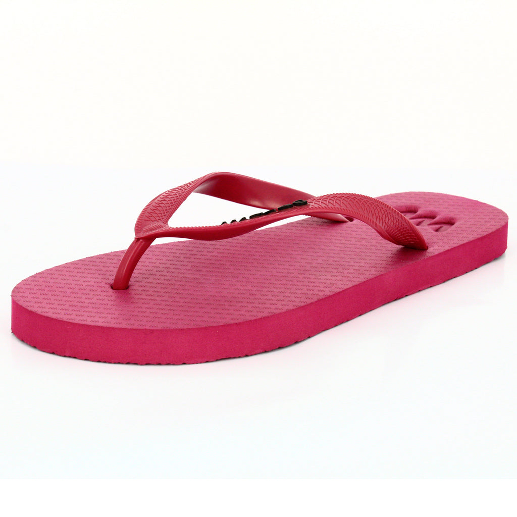 maroon flip flops