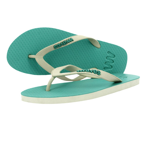 Natural Rubber Flip Flops by Waves 