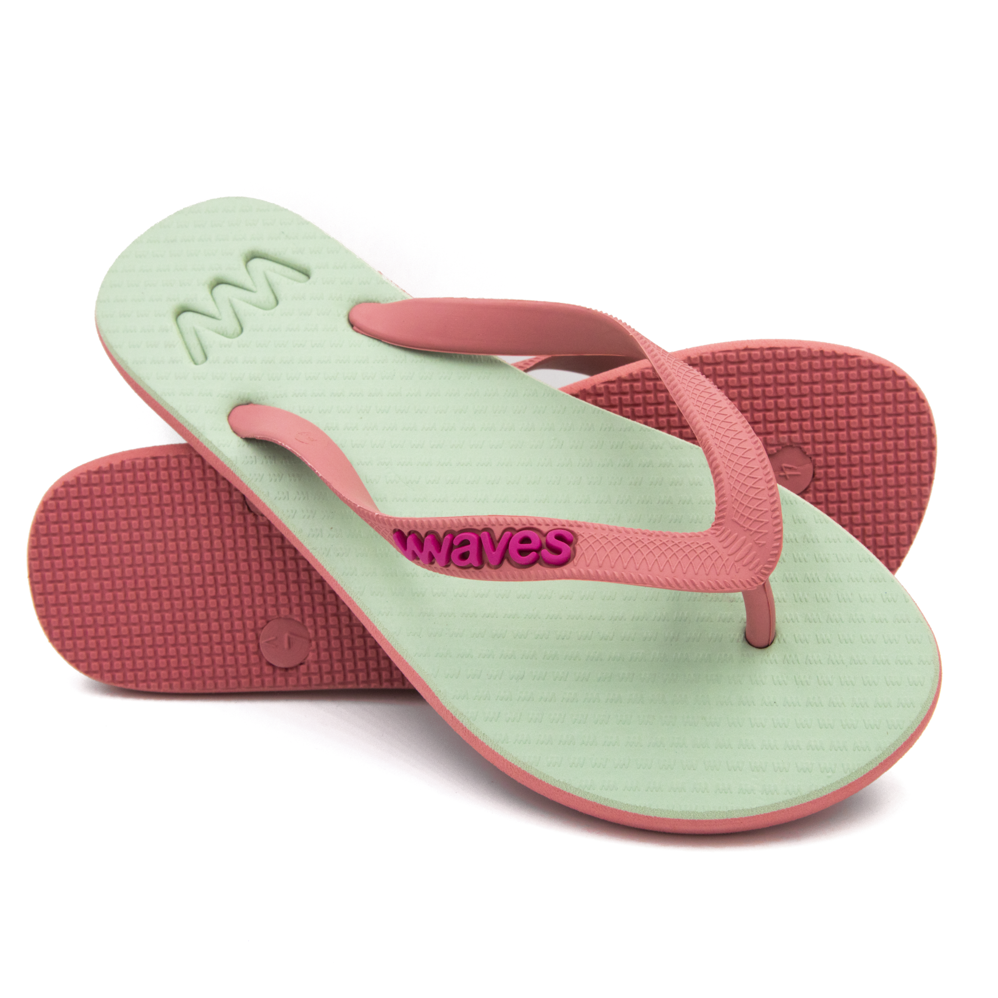 Light Maroon Twofold Flip Flops 