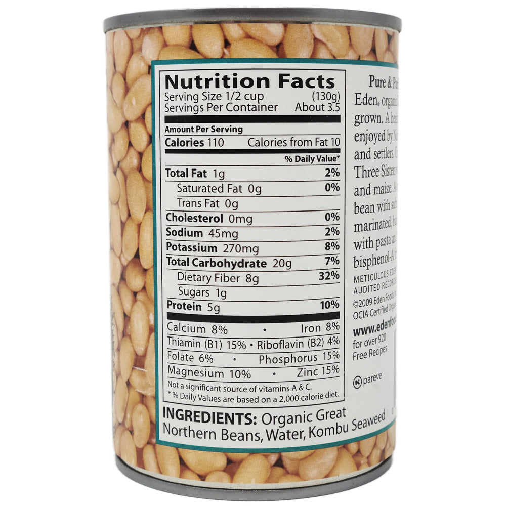 Eden Organic Great Northern Beans No Salt Added 15 Oz Nutrition Healthy Heart Market 1200x ?v=1595008079