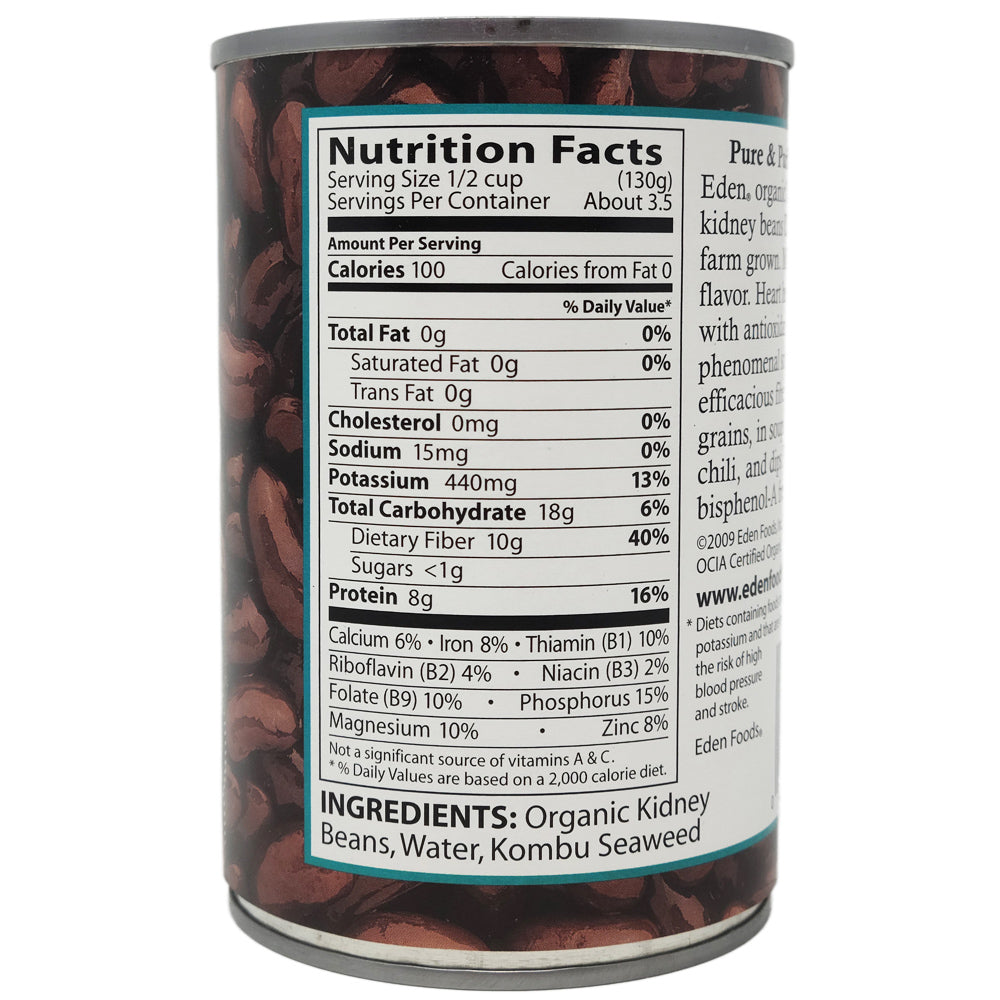 Eden No Salt Kidney Beans-15 oz. - Healthy Heart Market