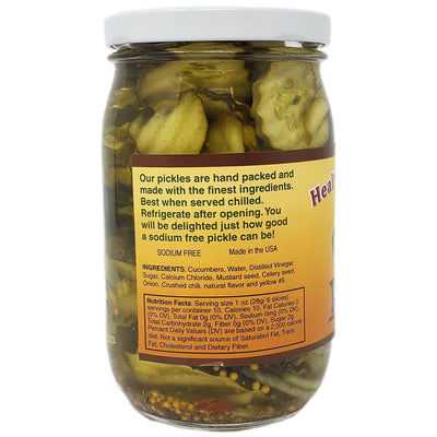 Healthy Heart Market No Salt Bread Butter Pickle Chips 16oz