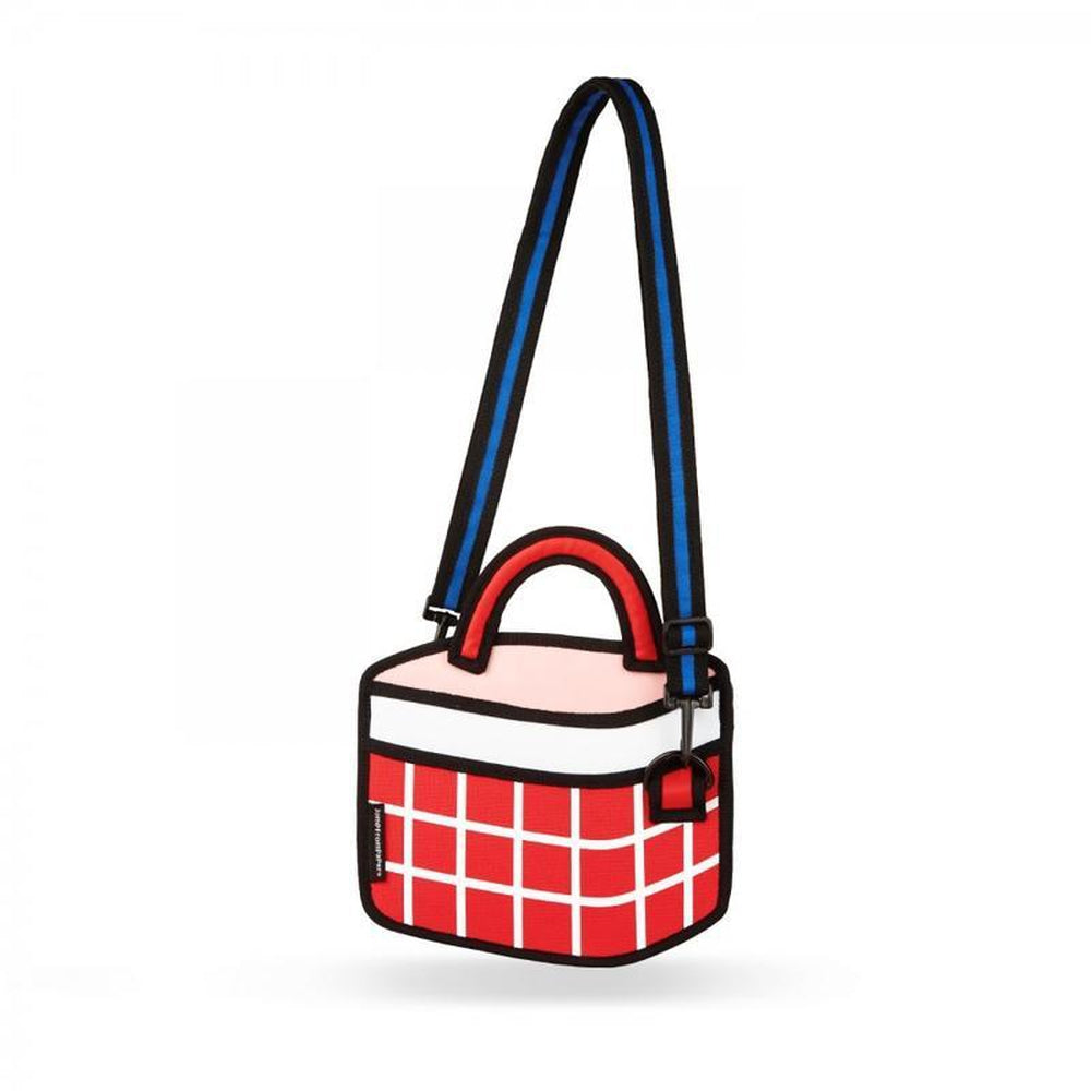 checked handbag