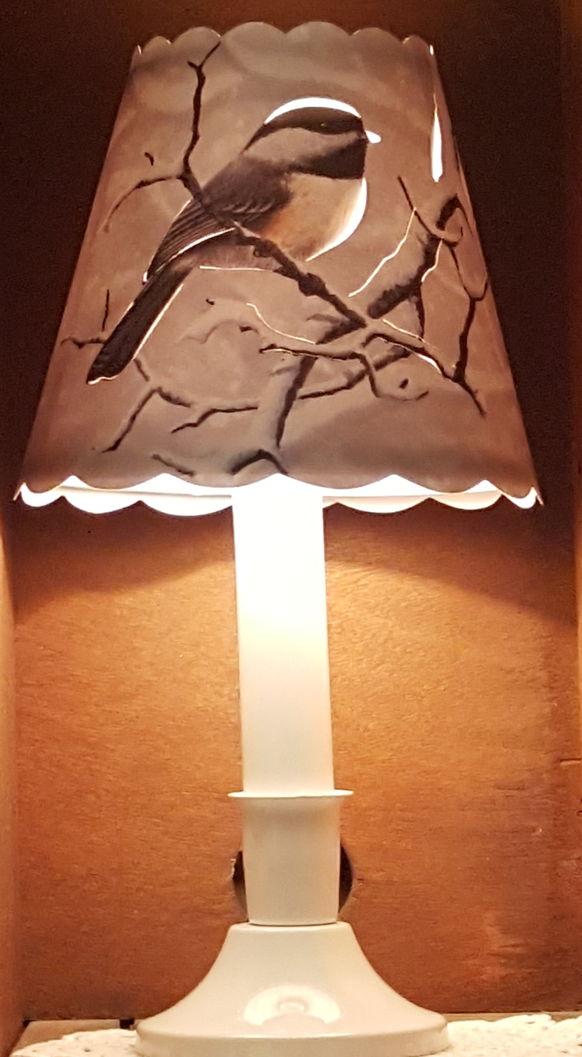 chickadee lamp