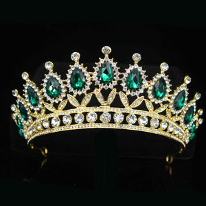 Queen Rhinestones & Crystals Baroque Wedding, Prom Tiara – Innovato Store