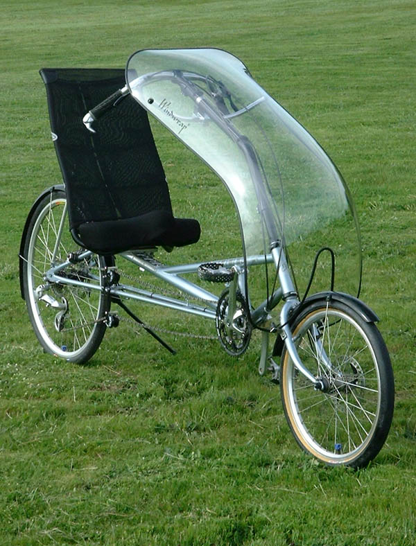 recumbent trike windshield