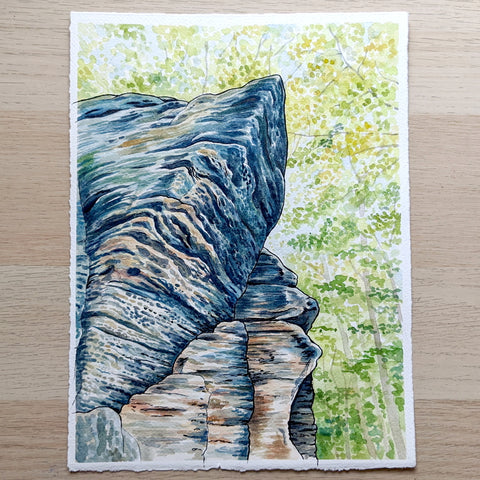 Finished painting of the Ledges in the Cuyahoga Valley National Park