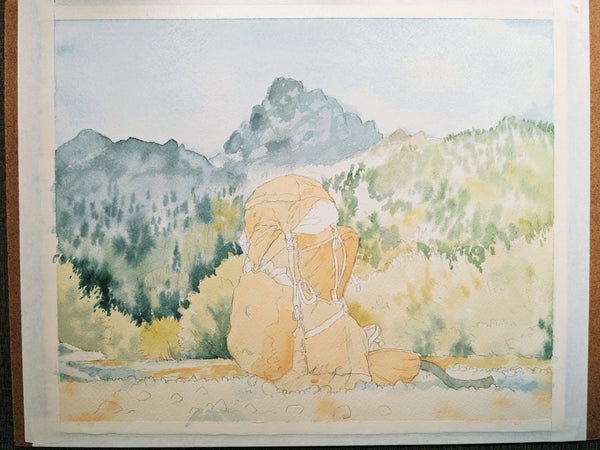 Using Masking Fluid on a Watercolor Landscape - My Thoughts and Tips f –  Kim Everhard Art