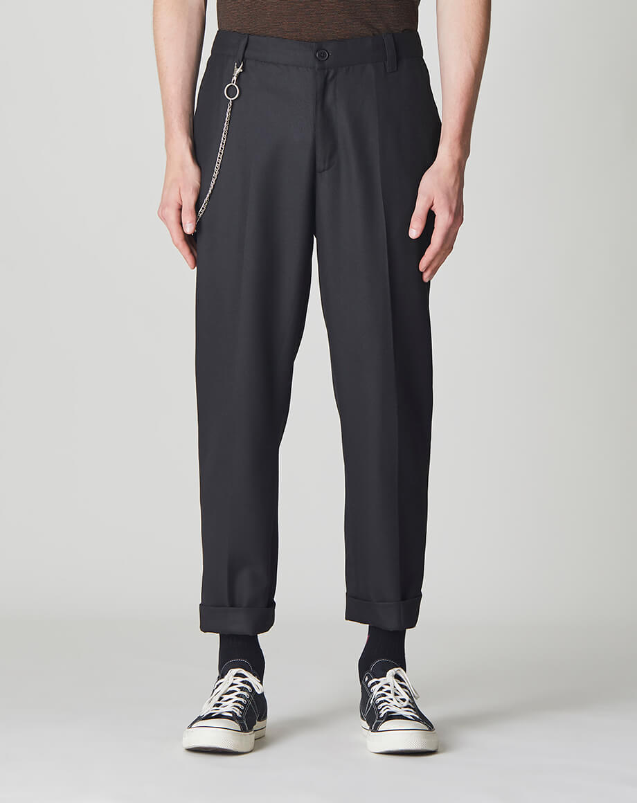 tapered cropped pants mens