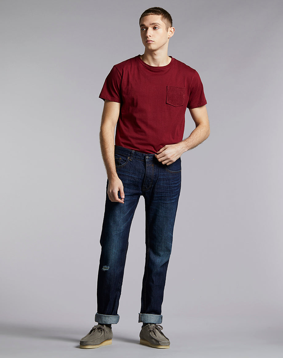 Phoenix Penn Slim Jeans in Dark Indigo | Men's Jeans - Bellfield Clothing