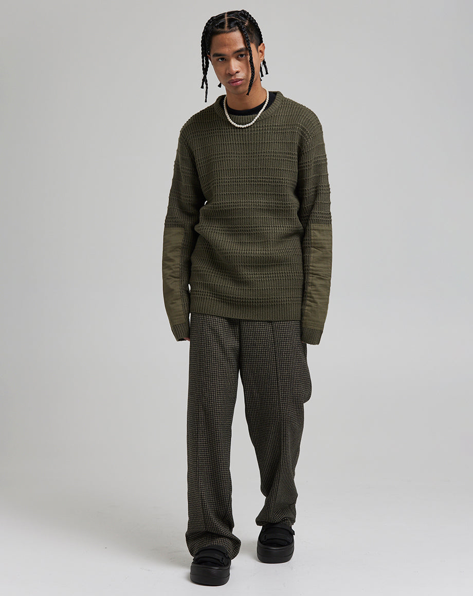 D/STRUCT GLOWEN MEN'S UTILITY STYLE JUMPER | KHAKI - Bellfield Clothing