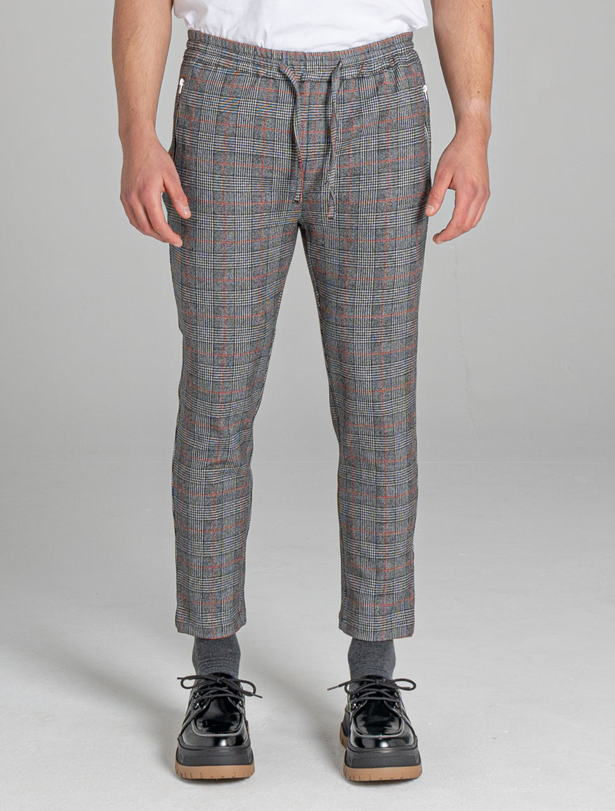 Trento Check Print Trousers | Men's Tailored Trousers - Bellfield Clothing