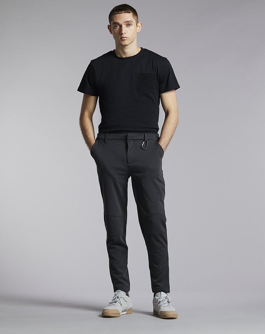 Bellfield Jarleth Commuter Men's Trousers in Charcoal Mix - Bellfield ...