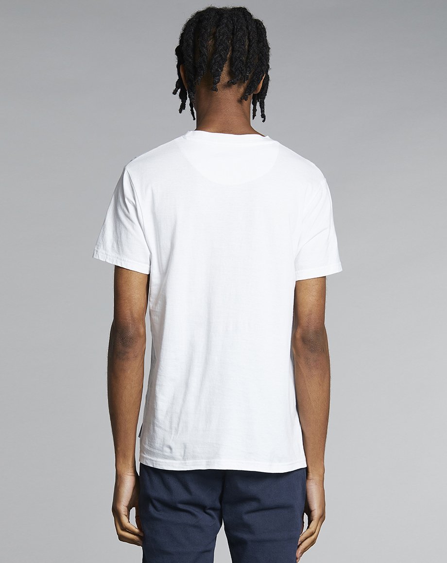 Bellfield Mahni Men's T-Shirt in White - Bellfield Clothing