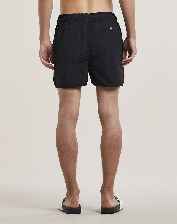 Bellfield Malta Men's Swim Shorts in Black - Bellfield Clothing