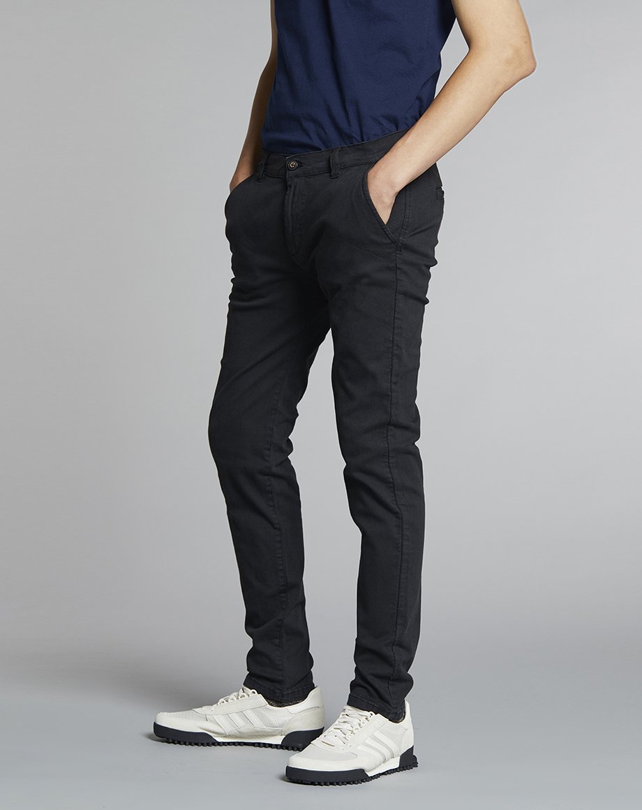 mens black chinos