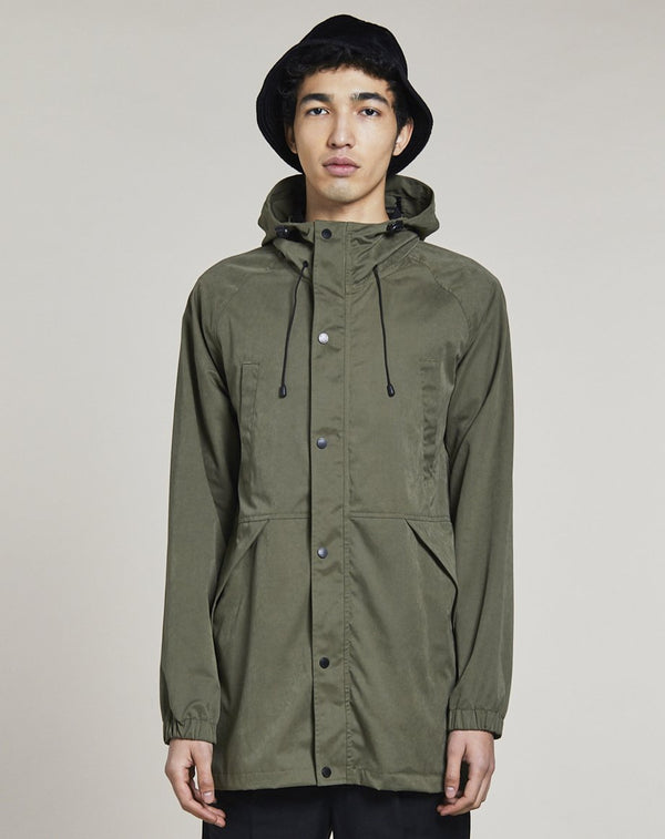 Bellfield Pilgrim Men's Parka in Khaki - Bellfield Clothing