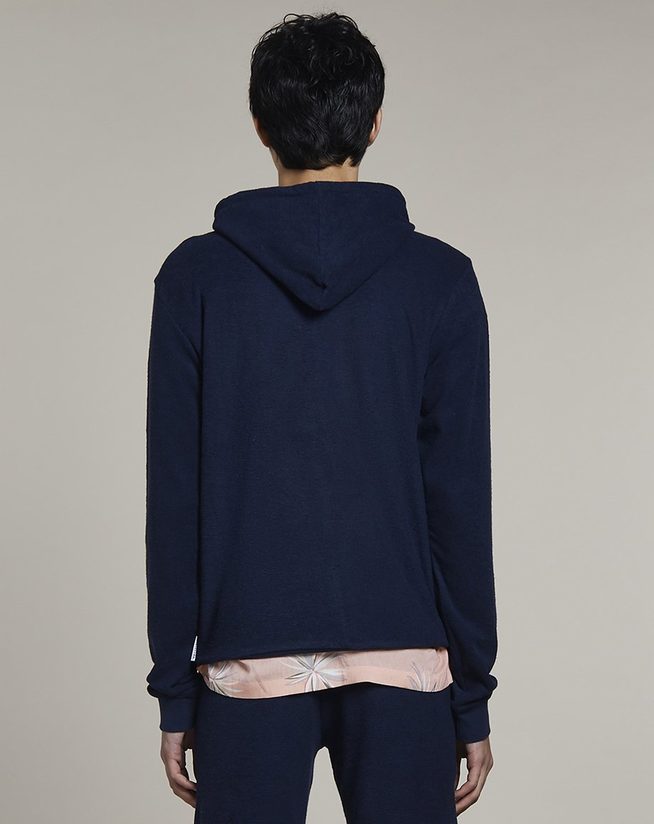 mens navy hoodie