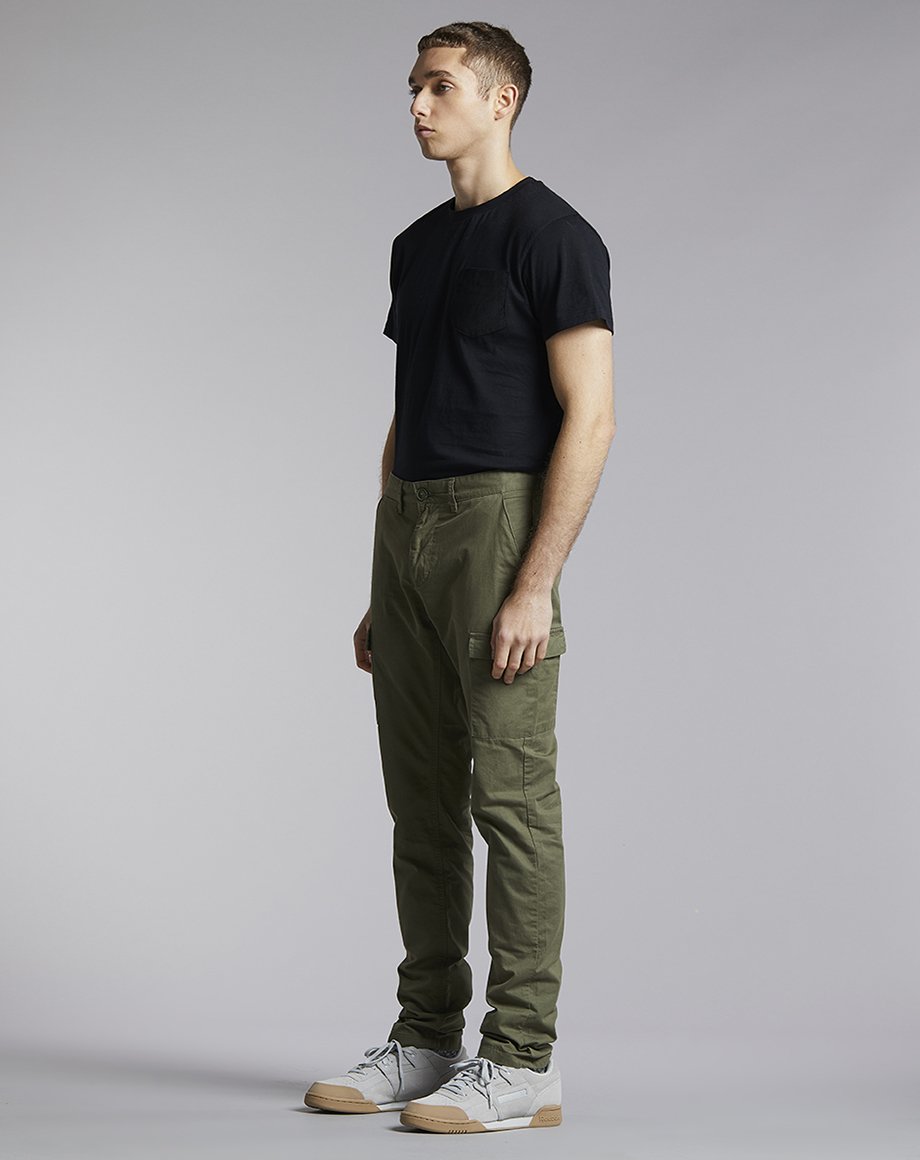 cargo pants and polo shirt