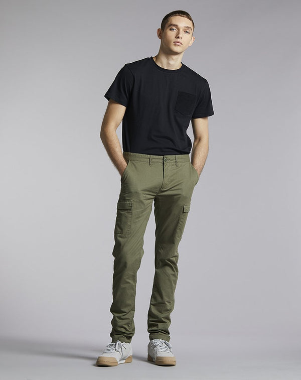 Bellfield Willza Cargo Men's Trousers in Khaki - Bellfield Clothing