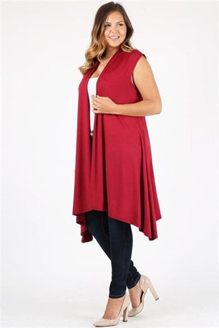 Plus size open front long Cardigan Robe Navy -  Pack of 6