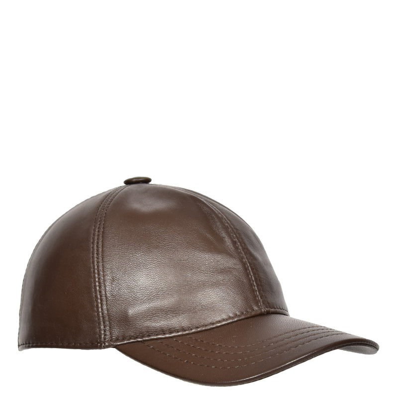 womens leather baseball hat