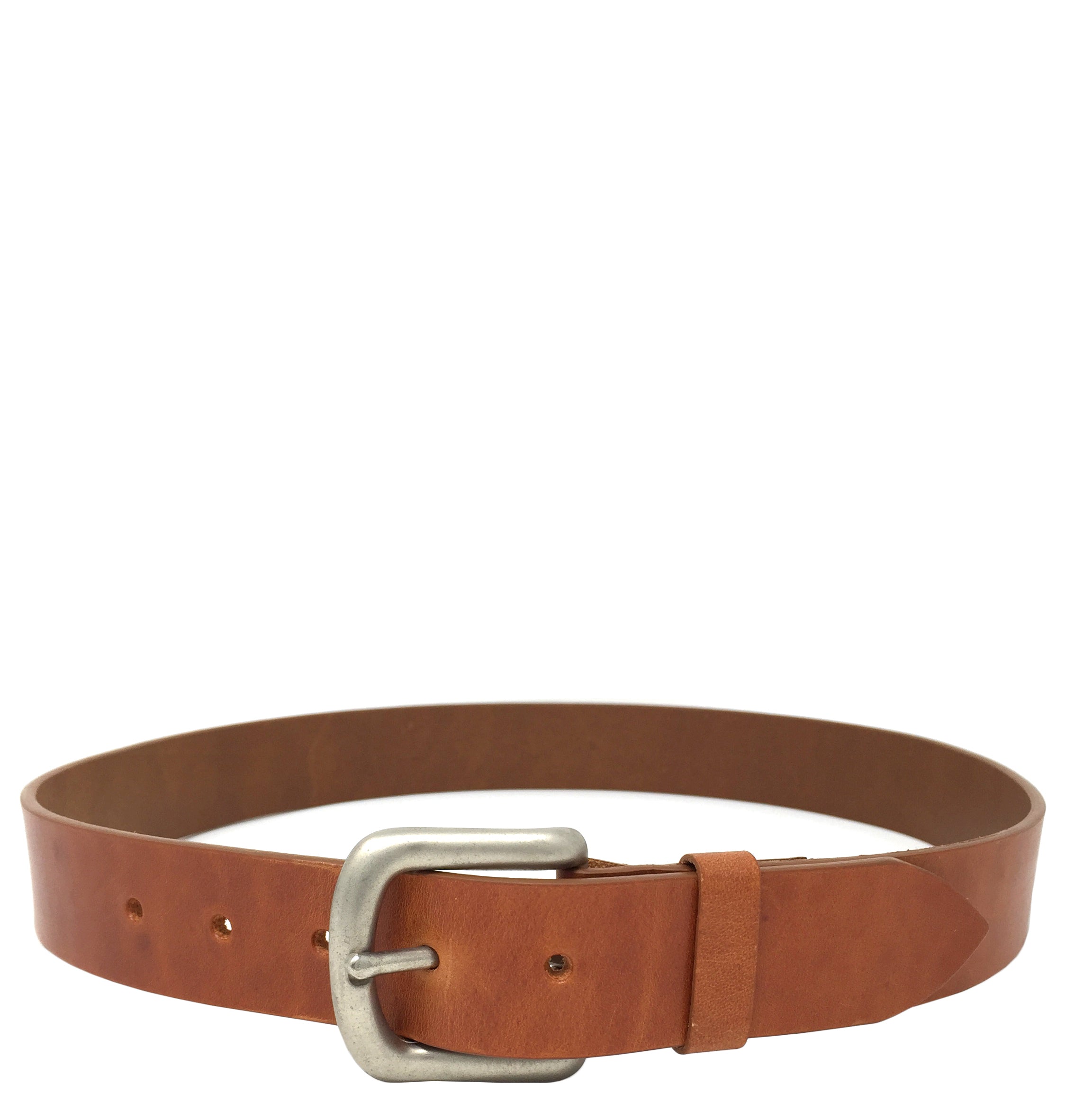 Mens Real Leather Belt 35mm Wide Tan | House of Leather