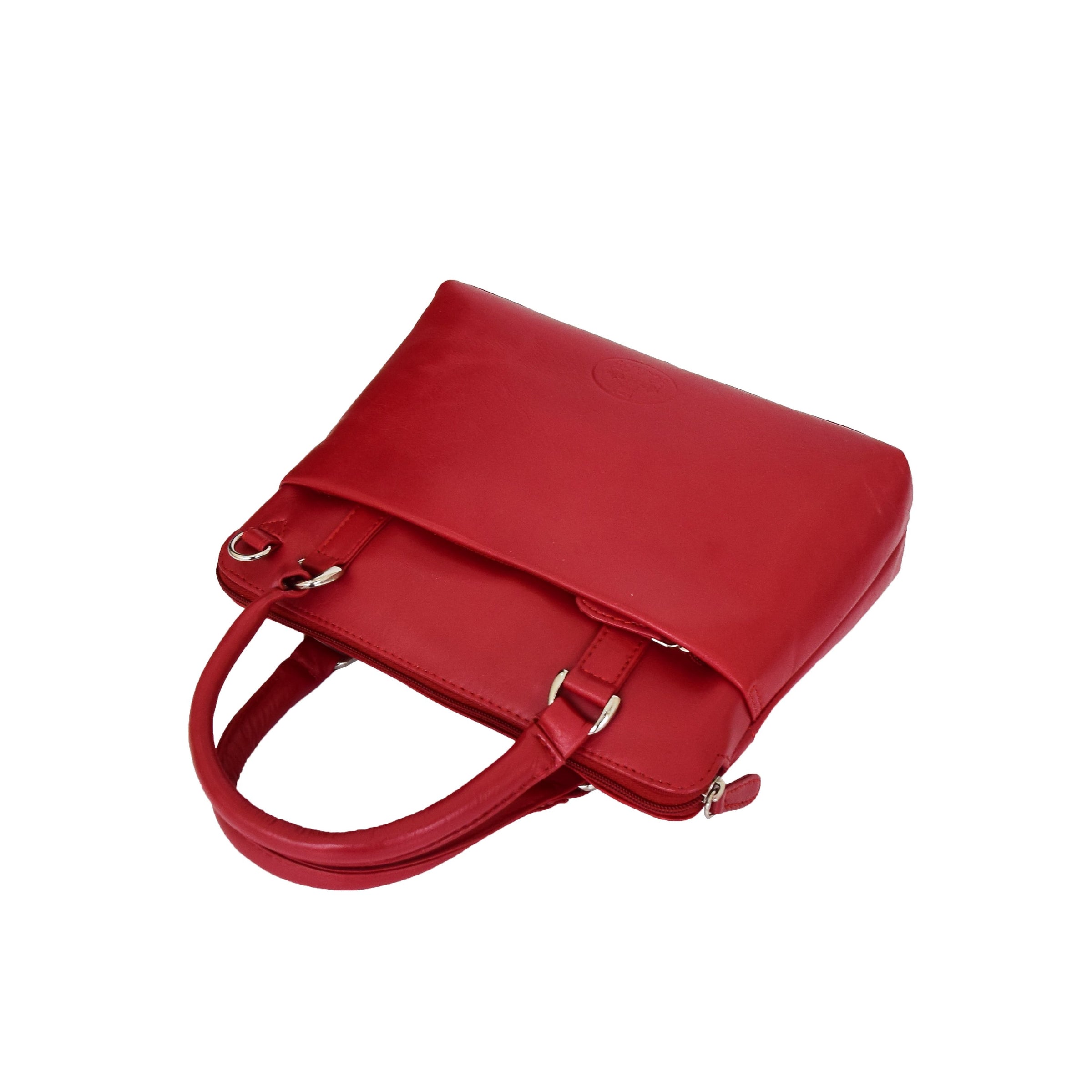 Womens Leather Small Tote Cross Body Bag Red | House of Leather