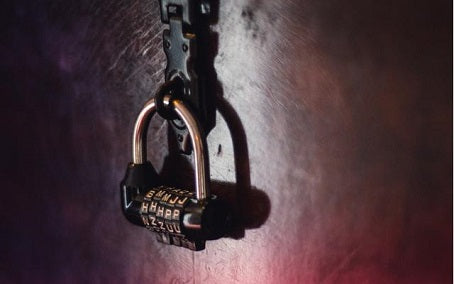 combination lock and chain