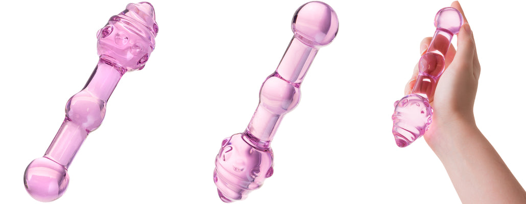 pink glass dildo