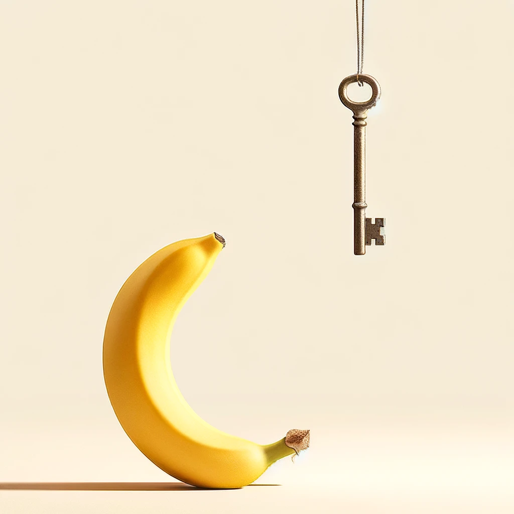 banana and key