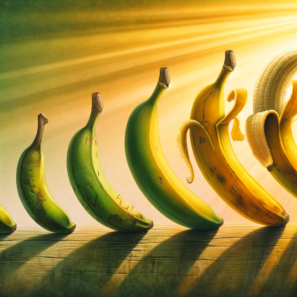 banana ripe stages