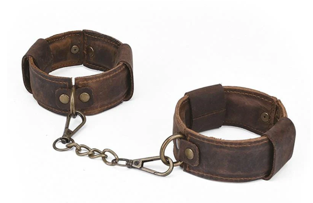 leather bondage cuffs