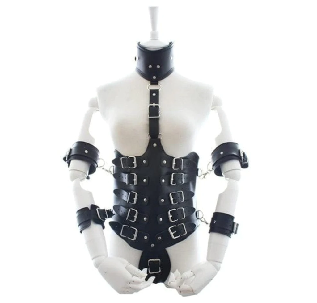 leather corset style harness