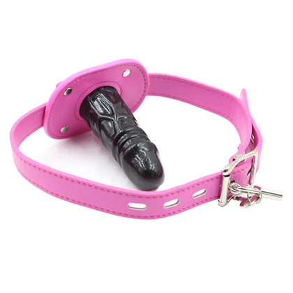 pink strap face strap on