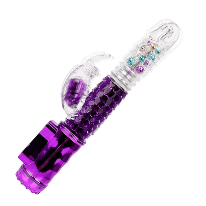 scaly purple G-spot rotating vibrator