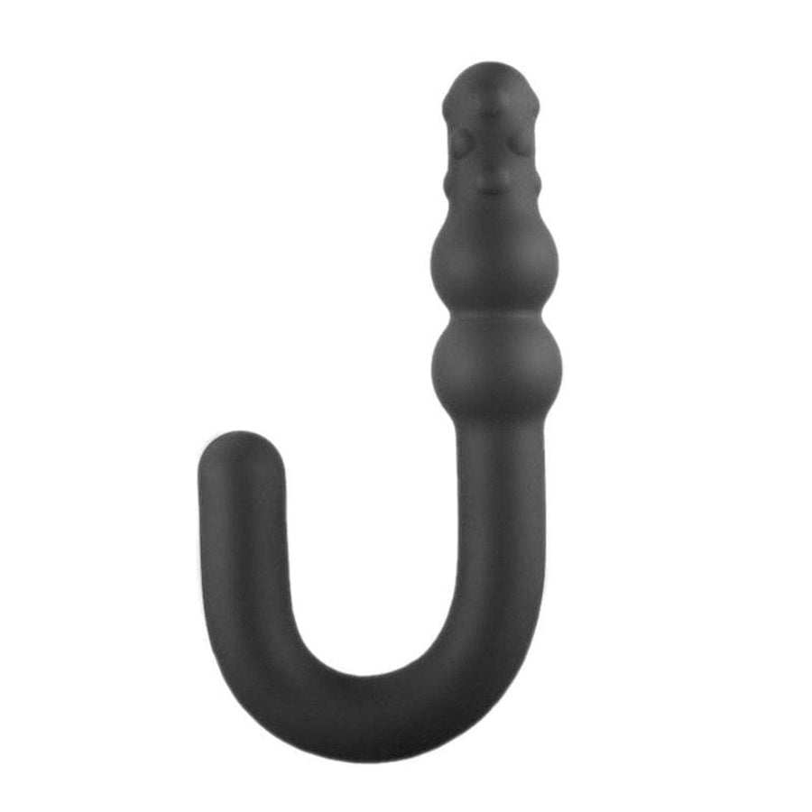 Black Silicone Anal Hook 6.1 Inches Long