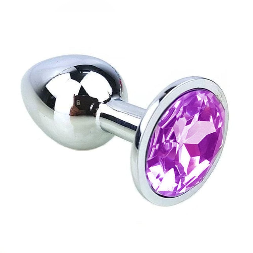 metal jeweled butt plug