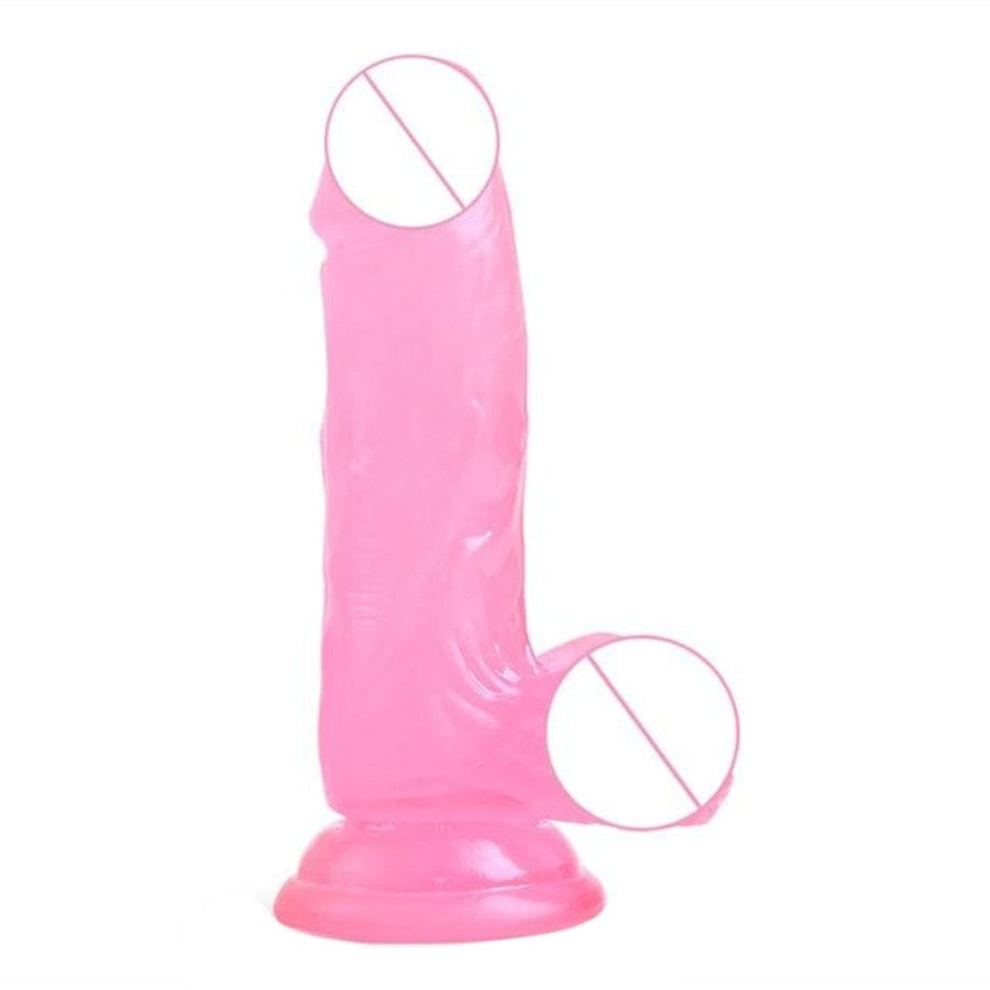 Silicone Jelly Delight Realistic Dildo With Suction Cup
