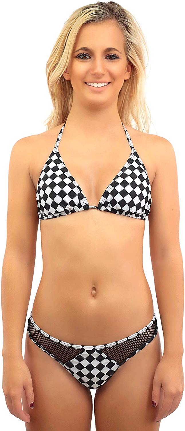 checkerboard bikini