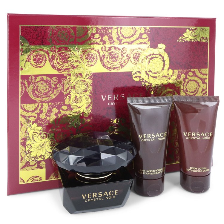 versace crystal noir perfume gift set